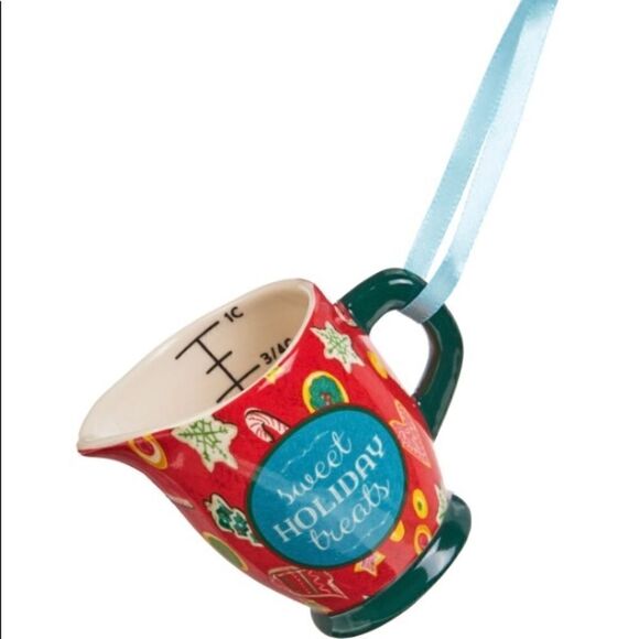The Pioneer Woman Sweet Holiday Treats measuring cup Christmas ornament - Picture 2 of 4